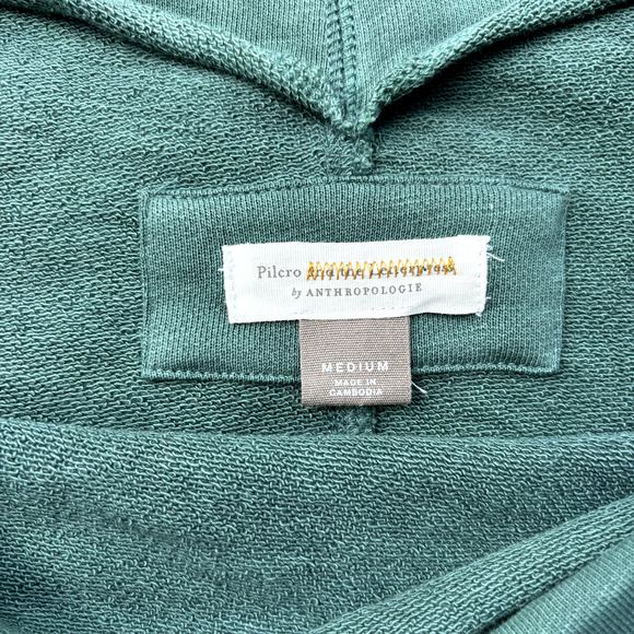 Pilcro by Anthropologie Women's Donna Tunic Pullover Sweater Wide Neck Green M - Picture 6 of 8